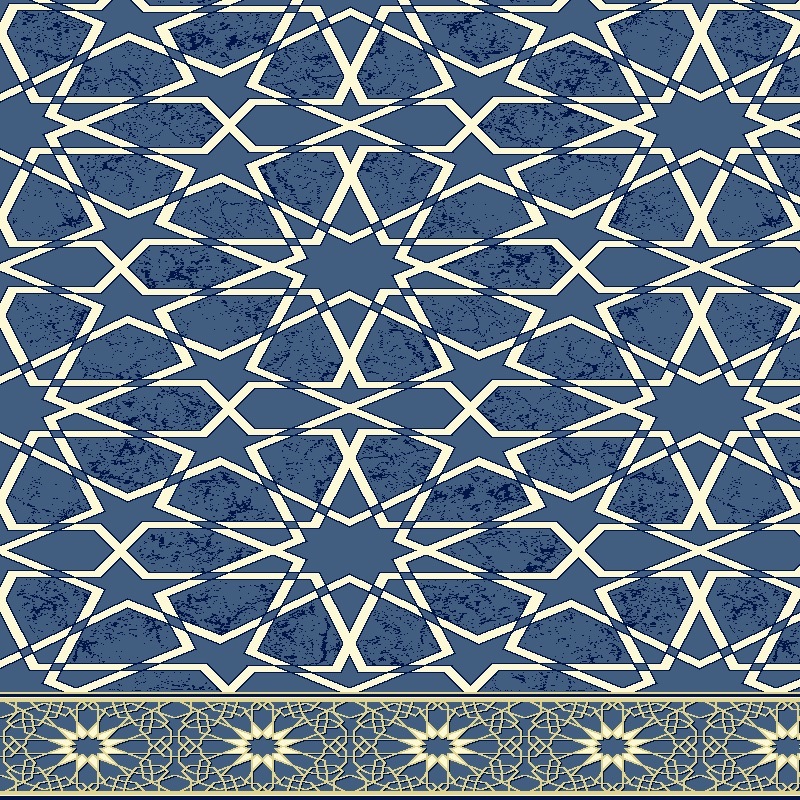 سجاد مساجد ضحى - ازرق